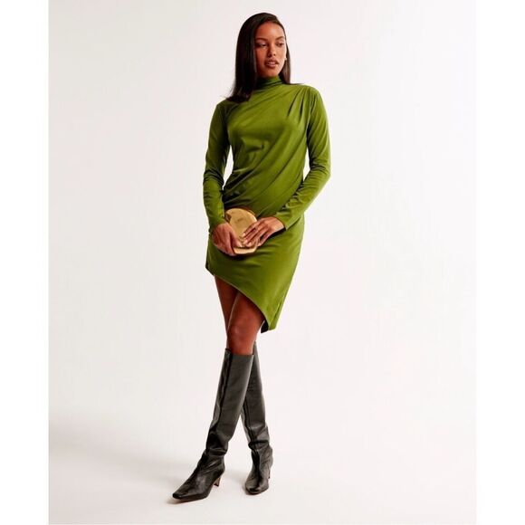 Abercrombie and fitch long sleeve draped dress - Picture 1 of 7